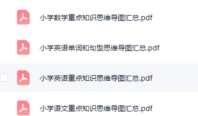 小学语数英三科重点知识思维导图汇总