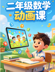 清华附小二年级数学上下册动画课｜同步课本 + 趣味讲解，孩子一看就懂！
